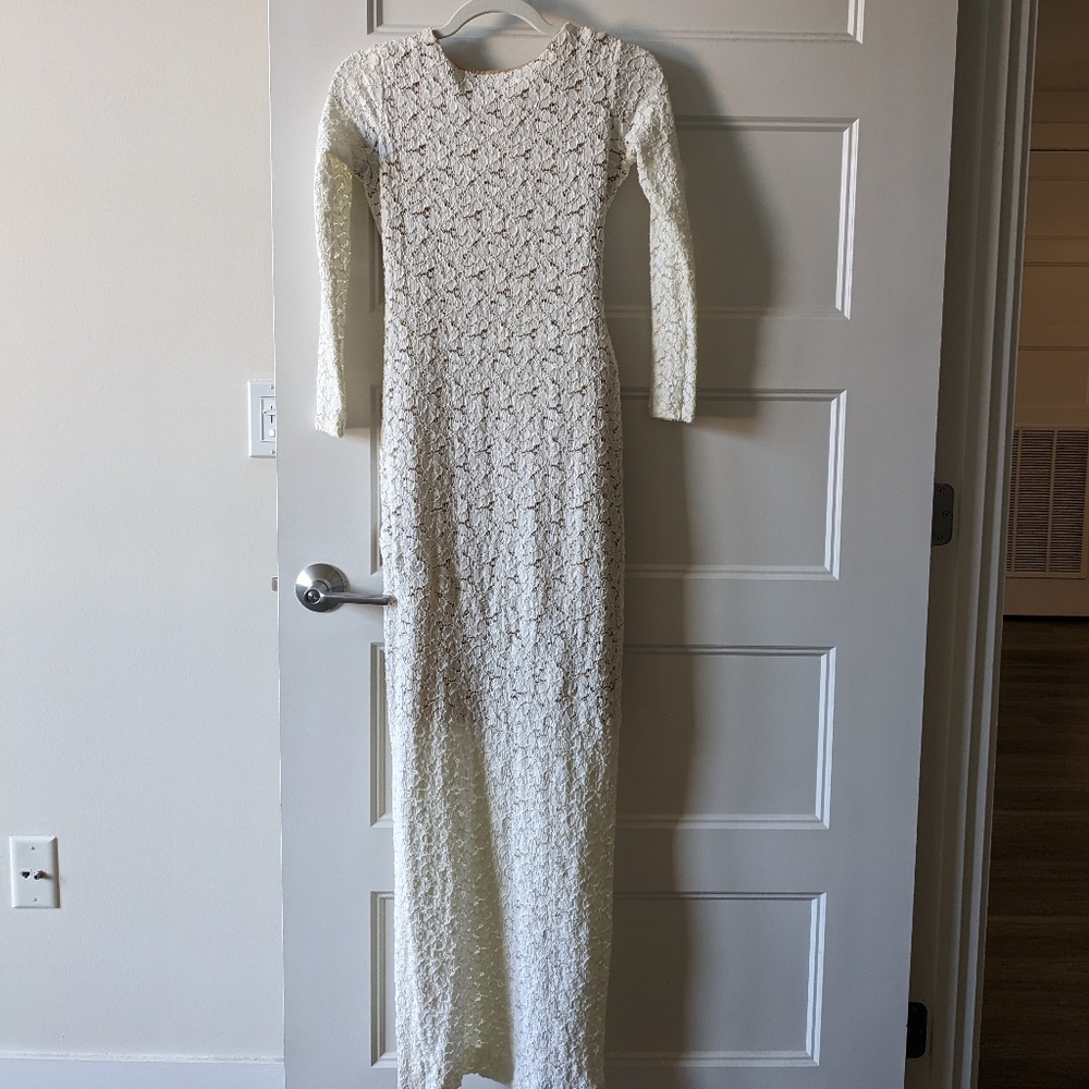 Grace Loves Lace maxi longs sleeve slit dress